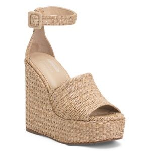 Larroude x Jennifer Fisher raffia espadrilles size 7